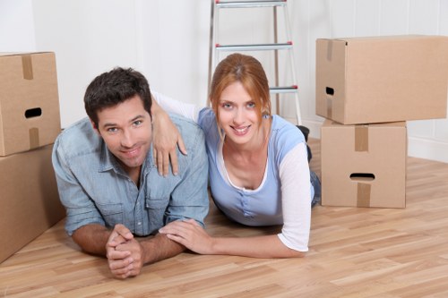 Secure storage facility used by removals van Eastcote