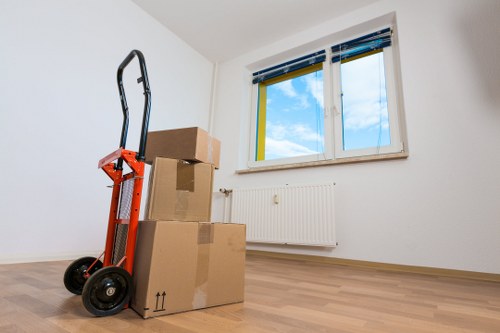 Experienced movers handling furniture with care