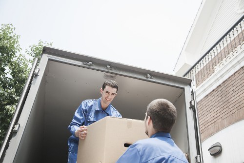 Removals Van Enfield Town team packing items