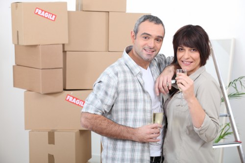 Loading of items into a removals van in Totteridge